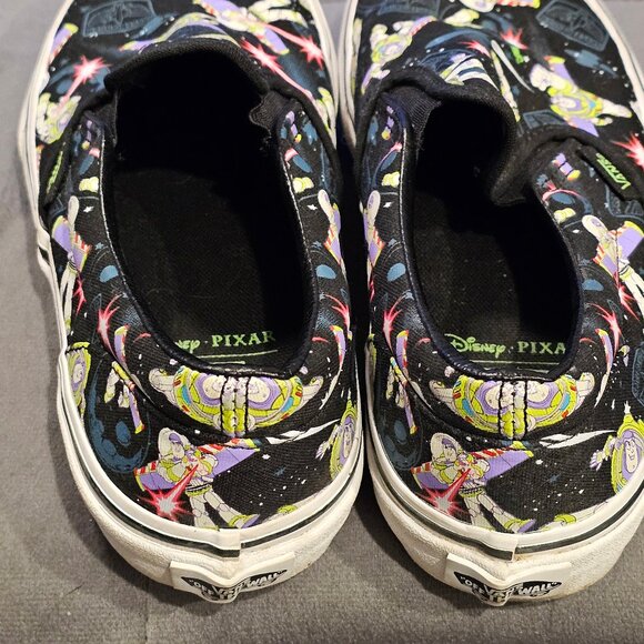 VANS x Disney Pixar Toy Story Slip-ons  Buzz Lightyear Kid's Sneakers Size 4.5 - Picture 3 of 5